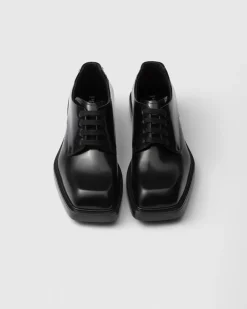 Hombre Prada ZAPATOS CON CORDONES^Zapatos Derby De Piel Cepillada