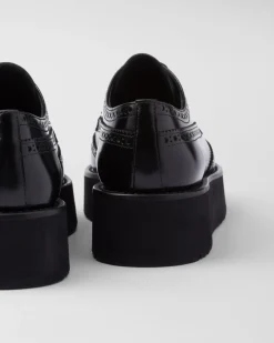 Mujer Prada ZAPATOS CON CORDONES^Zapatos Derby En Piel Cepillada