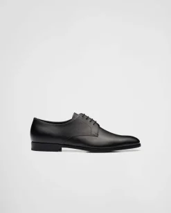Hombre Prada ZAPATOS CON CORDONES^Zapatos Derby En Piel Saffiano