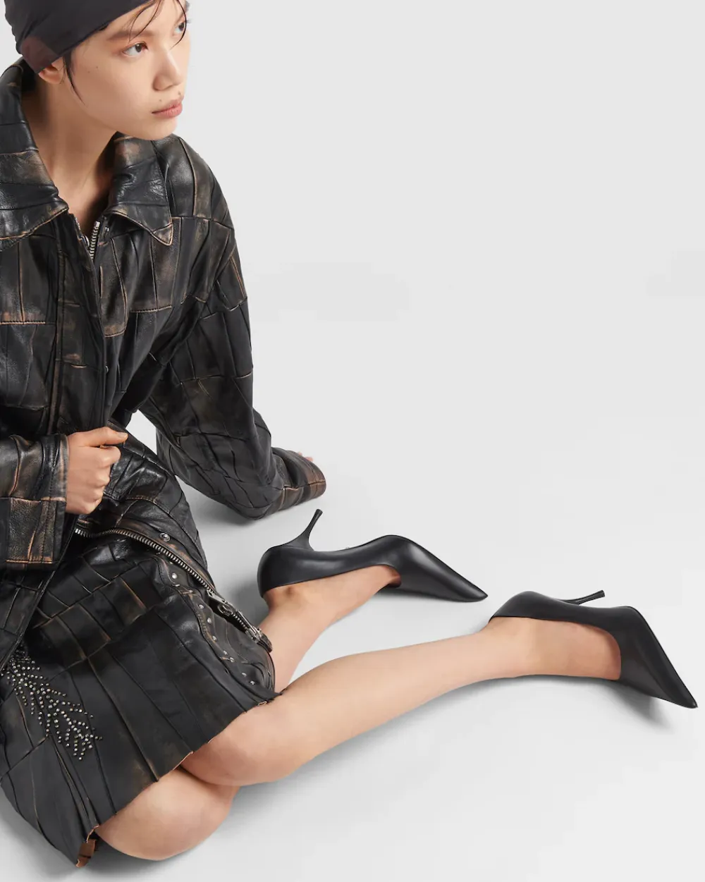Mujer Prada ZAPATOS DE SALÓN Y BAILARINAS^Zapatos De Salón De Piel