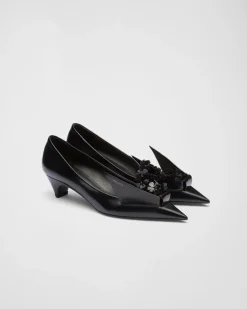 Mujer Prada ZAPATOS DE SALÓN Y BAILARINAS^Zapatos De Salón De Piel Cepillada