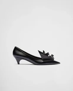 Mujer Prada ZAPATOS DE SALÓN Y BAILARINAS^Zapatos De Salón De Piel Cepillada