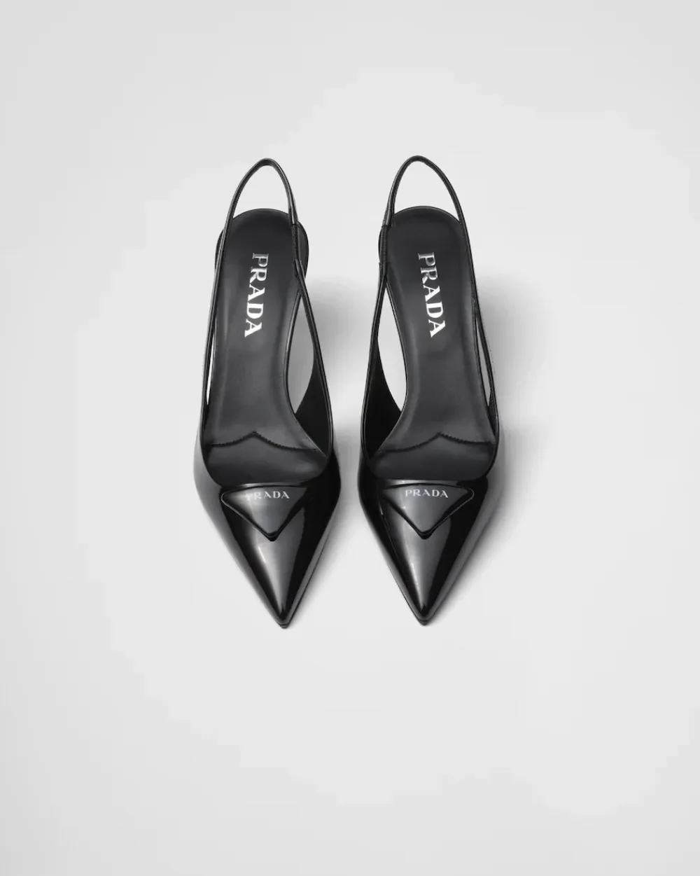 Mujer Prada ZAPATOS DE SALÓN Y BAILARINAS^Zapatos De Salón Destalonados De Charol