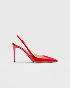 Mujer Prada ZAPATOS DE SALÓN Y BAILARINAS^Zapatos De Salón Destalonados De Charol