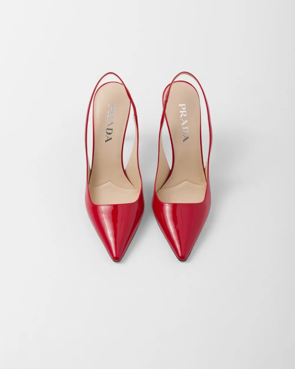 Mujer Prada ZAPATOS DE SALÓN Y BAILARINAS^Zapatos De Salón Destalonados De Charol