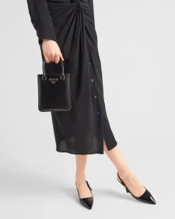 Mujer Prada ZAPATOS DE SALÓN Y BAILARINAS^Zapatos De Salón Destalonados De Charol