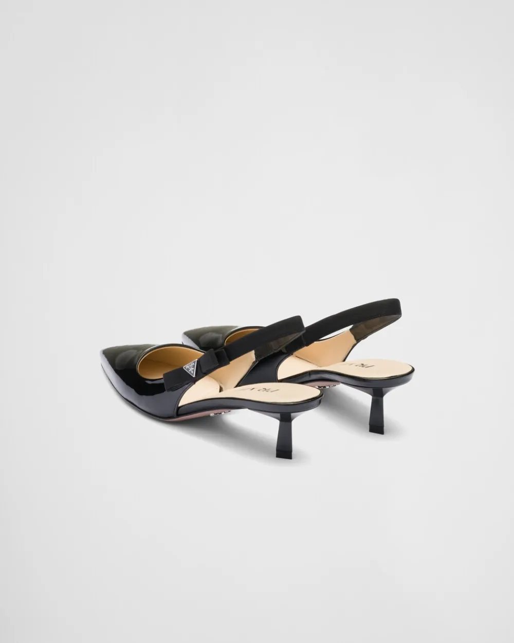 Mujer Prada ZAPATOS DE SALÓN Y BAILARINAS^Zapatos De Salón Destalonados De Charol
