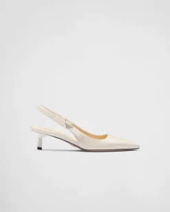Mujer Prada ZAPATOS DE SALÓN Y BAILARINAS^Zapatos De Salón Destalonados De Charol
