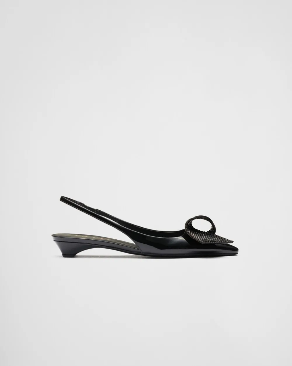 Mujer Prada ZAPATOS DE SALÓN Y BAILARINAS^Zapatos De Salón Destalonados De Charol