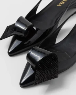 Mujer Prada ZAPATOS DE SALÓN Y BAILARINAS^Zapatos De Salón Destalonados De Charol