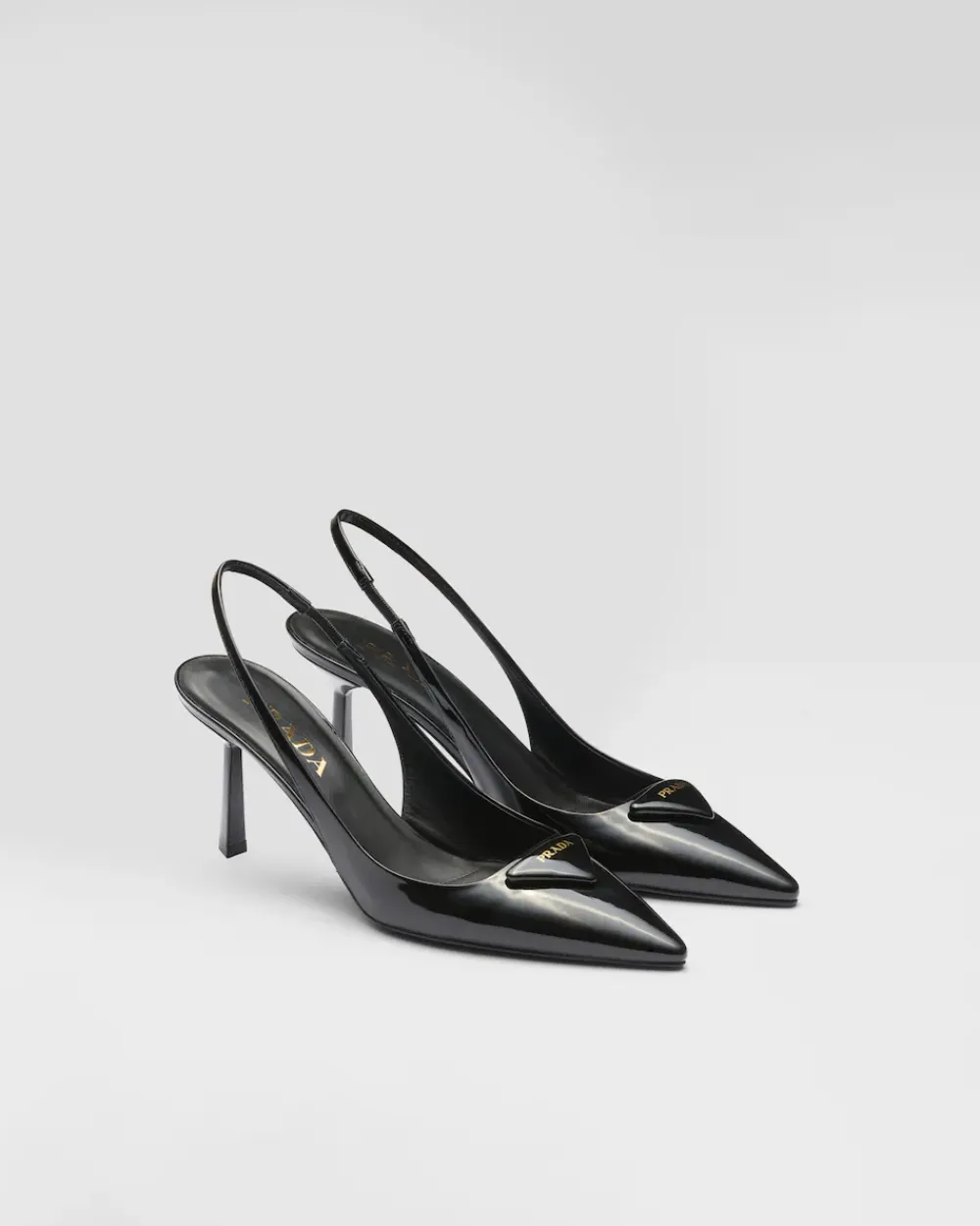 Mujer Prada ZAPATOS DE SALÓN Y BAILARINAS^Zapatos De Salón Destalonados De Charol