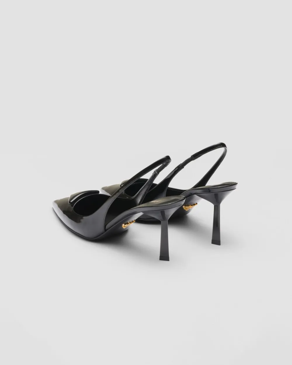 Mujer Prada ZAPATOS DE SALÓN Y BAILARINAS^Zapatos De Salón Destalonados De Charol