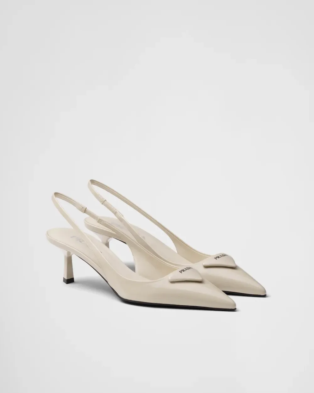Mujer Prada ZAPATOS DE SALÓN Y BAILARINAS^Zapatos De Salón Destalonados De Charol