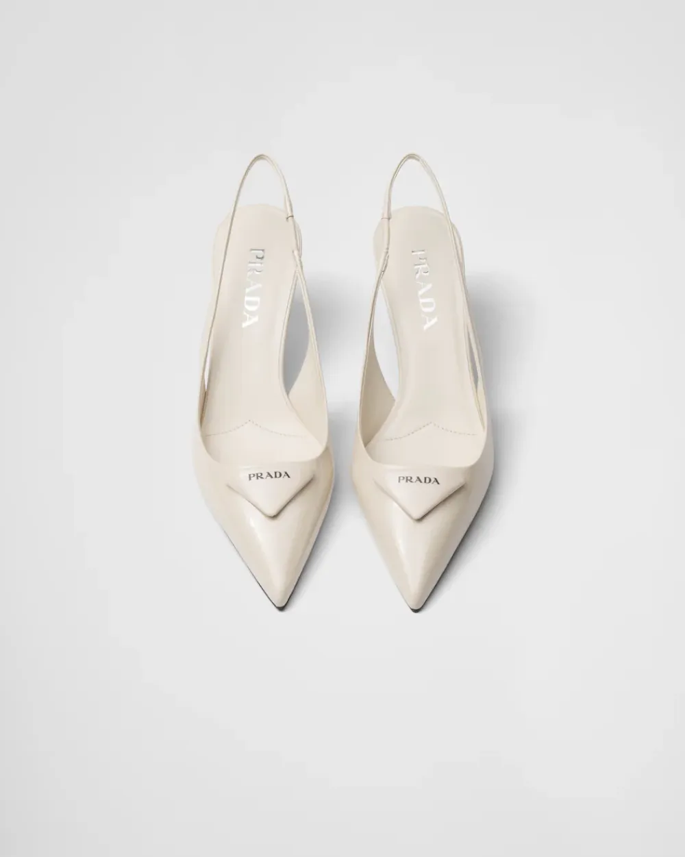Mujer Prada ZAPATOS DE SALÓN Y BAILARINAS^Zapatos De Salón Destalonados De Charol
