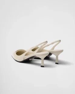 Mujer Prada ZAPATOS DE SALÓN Y BAILARINAS^Zapatos De Salón Destalonados De Charol