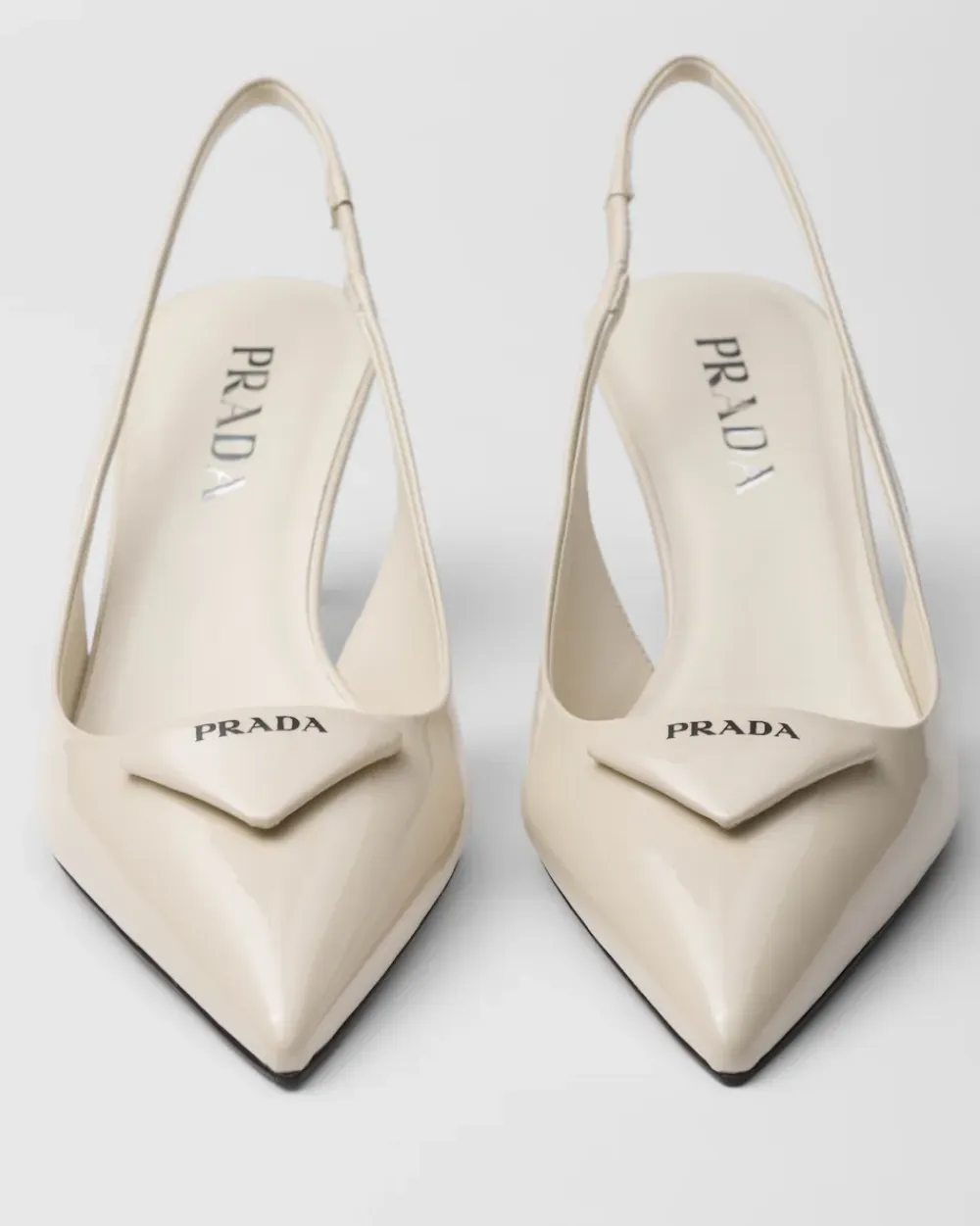 Mujer Prada ZAPATOS DE SALÓN Y BAILARINAS^Zapatos De Salón Destalonados De Charol