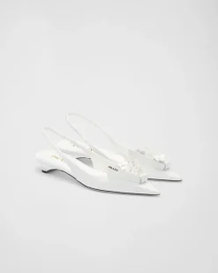 Mujer Prada ZAPATOS DE SALÓN Y BAILARINAS^Zapatos De Salón Destalonados De Piel Cepillada