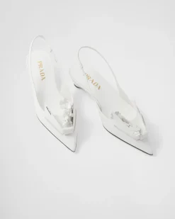 Mujer Prada ZAPATOS DE SALÓN Y BAILARINAS^Zapatos De Salón Destalonados De Piel Cepillada