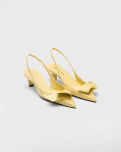 Mujer Prada ZAPATOS DE SALÓN Y BAILARINAS^Zapatos De Salón Destalonados De Piel Cepillada