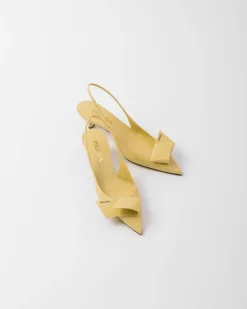 Mujer Prada ZAPATOS DE SALÓN Y BAILARINAS^Zapatos De Salón Destalonados De Piel Cepillada
