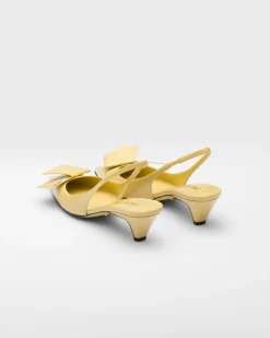 Mujer Prada ZAPATOS DE SALÓN Y BAILARINAS^Zapatos De Salón Destalonados De Piel Cepillada