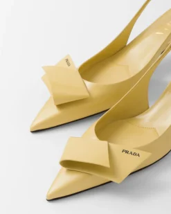 Mujer Prada ZAPATOS DE SALÓN Y BAILARINAS^Zapatos De Salón Destalonados De Piel Cepillada