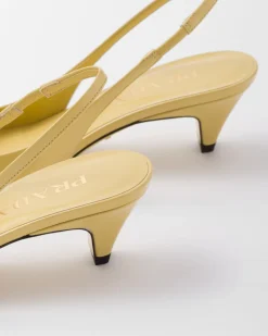 Mujer Prada ZAPATOS DE SALÓN Y BAILARINAS^Zapatos De Salón Destalonados De Piel Cepillada