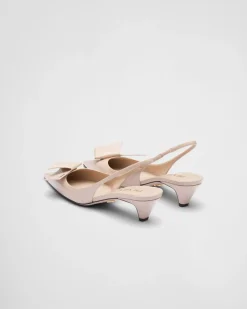 Mujer Prada ZAPATOS DE SALÓN Y BAILARINAS^Zapatos De Salón Destalonados De Piel Cepillada