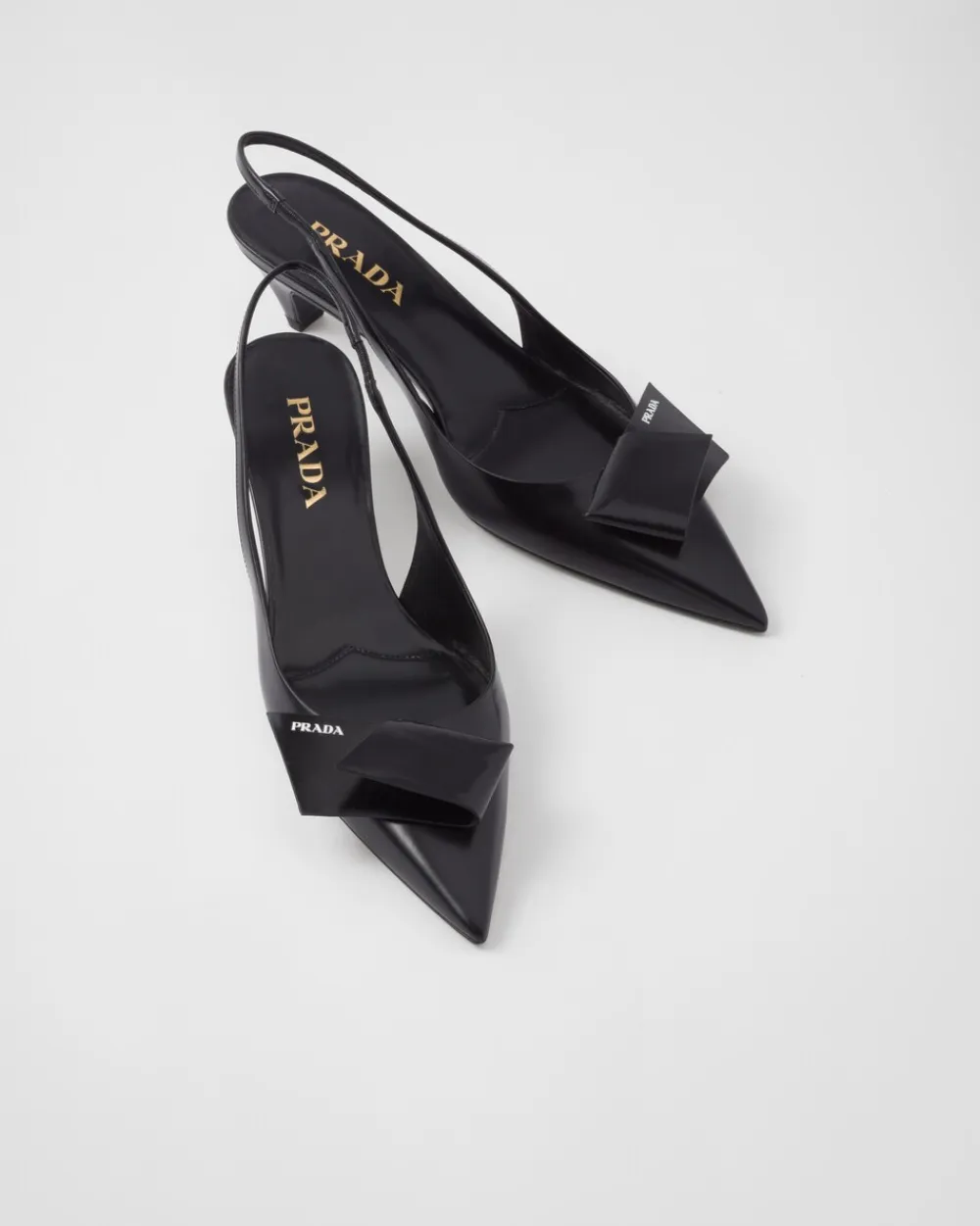 Mujer Prada ZAPATOS DE SALÓN Y BAILARINAS^Zapatos De Salón Destalonados De Piel Cepillada