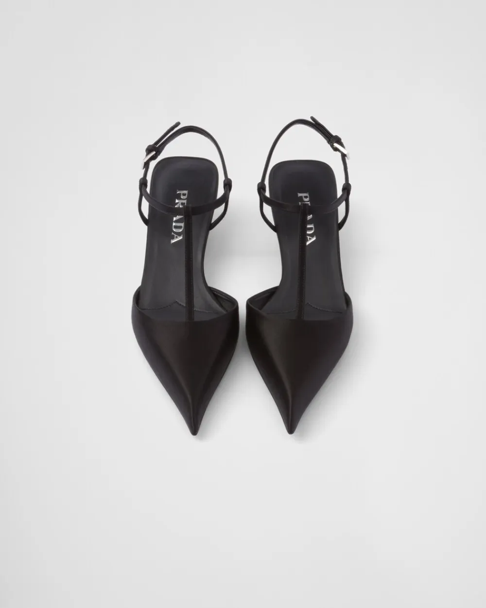 Mujer Prada ZAPATOS DE SALÓN Y BAILARINAS^Zapatos De Salón Destalonados De Satén