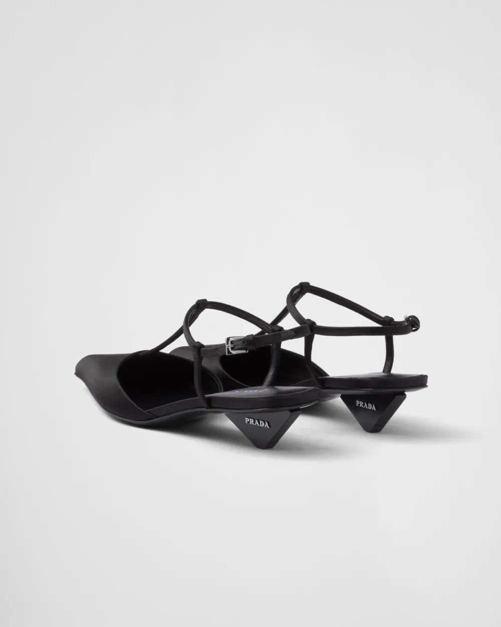 Mujer Prada ZAPATOS DE SALÓN Y BAILARINAS^Zapatos De Salón Destalonados De Satén