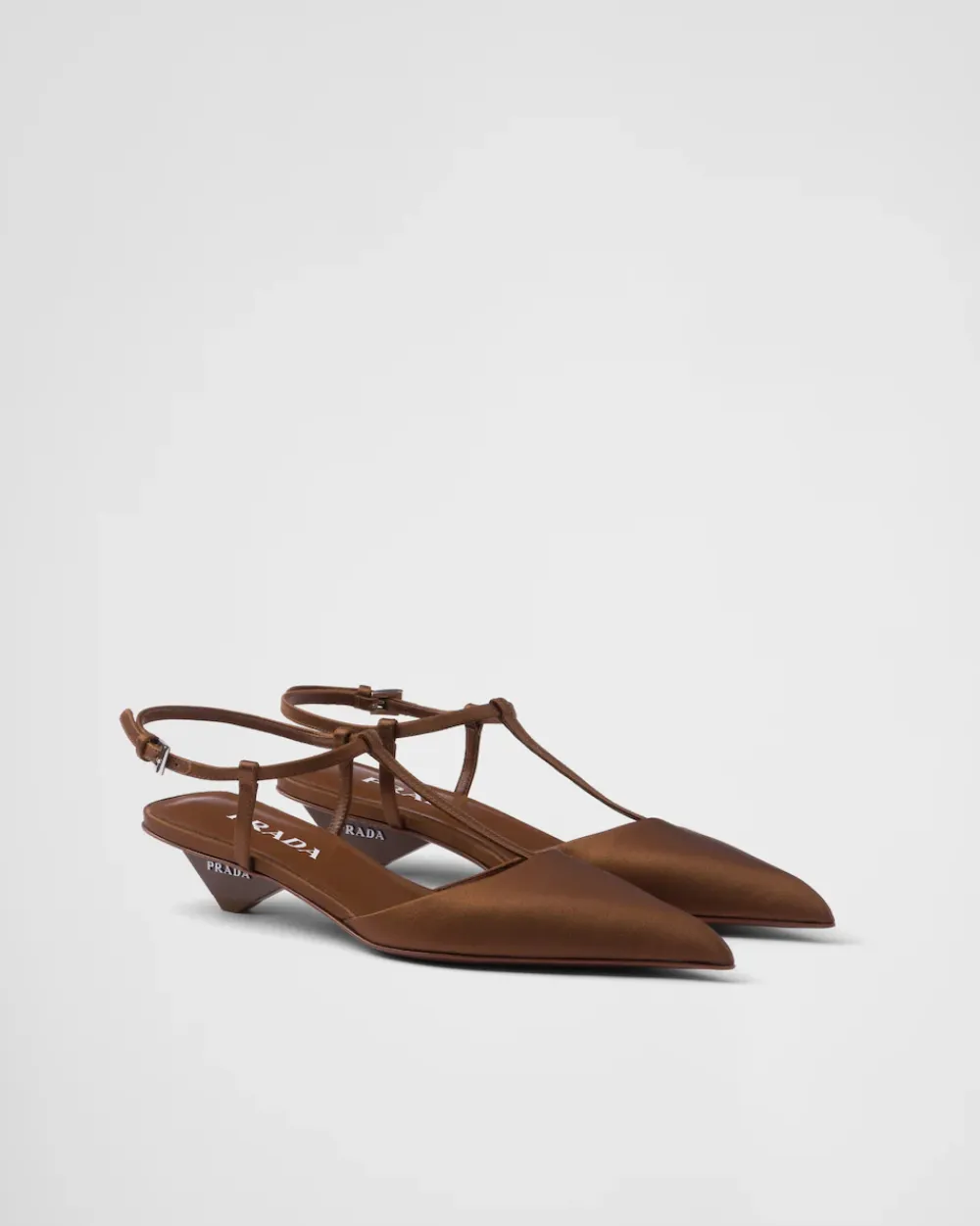 Mujer Prada ZAPATOS DE SALÓN Y BAILARINAS^Zapatos De Salón Destalonados De Satén