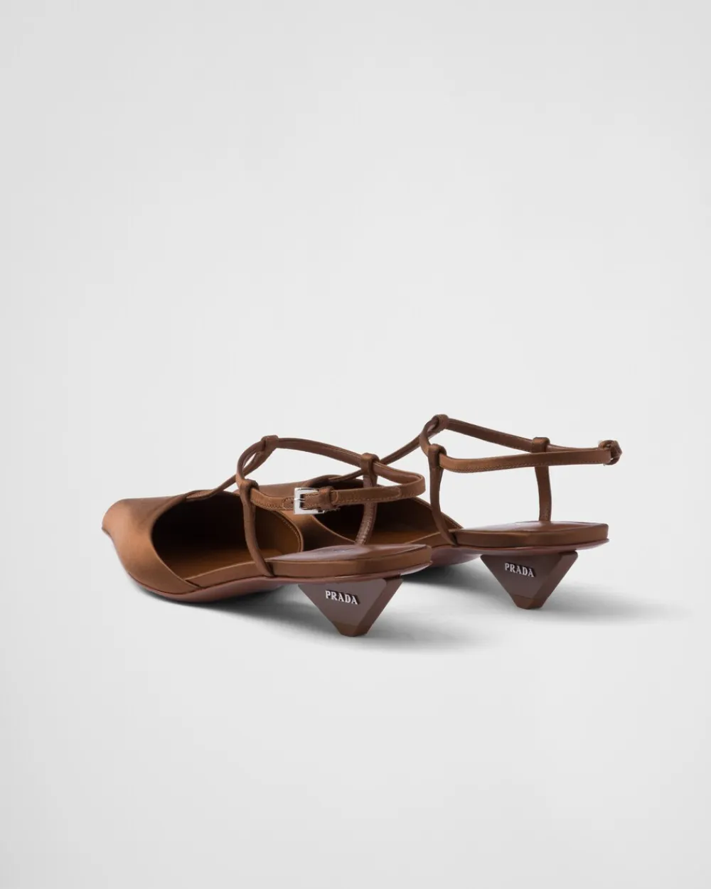 Mujer Prada ZAPATOS DE SALÓN Y BAILARINAS^Zapatos De Salón Destalonados De Satén