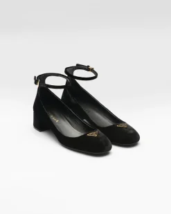 Mujer Prada ZAPATOS DE SALÓN Y BAILARINAS^Zapatos De Salón De Terciopelo