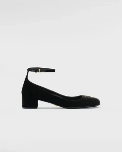 Mujer Prada ZAPATOS DE SALÓN Y BAILARINAS^Zapatos De Salón De Terciopelo