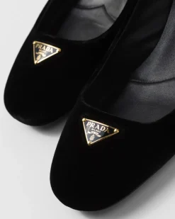 Mujer Prada ZAPATOS DE SALÓN Y BAILARINAS^Zapatos De Salón De Terciopelo
