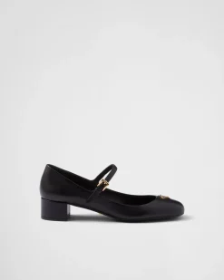 Mujer Prada ZAPATOS DE SALÓN Y BAILARINAS^Zapatos De Salón Mary Jane De Napa