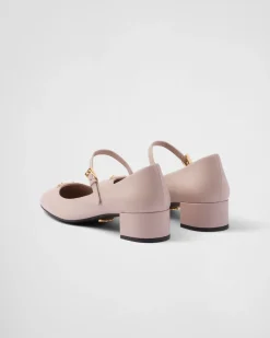 Mujer Prada ZAPATOS DE SALÓN Y BAILARINAS^Zapatos De Salón Mary Jane De Napa
