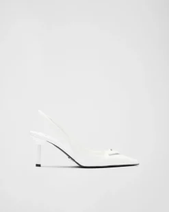 Mujer Prada ZAPATOS DE SALÓN Y BAILARINAS^Zapatos De Salón Slingbacks En Piel Cepillada