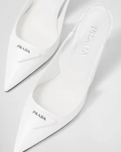 Mujer Prada ZAPATOS DE SALÓN Y BAILARINAS^Zapatos De Salón Slingbacks En Piel Cepillada
