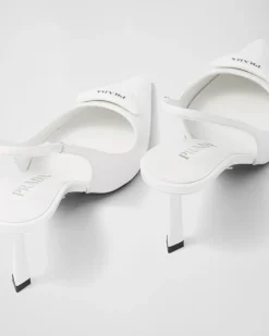 Mujer Prada ZAPATOS DE SALÓN Y BAILARINAS^Zapatos De Salón Slingbacks En Piel Cepillada
