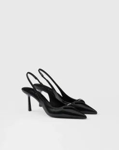 Mujer Prada ZAPATOS DE SALÓN Y BAILARINAS^Zapatos De Salón Slingbacks En Piel Cepillada