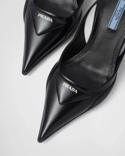 Mujer Prada ZAPATOS DE SALÓN Y BAILARINAS^Zapatos De Salón Slingbacks En Piel Cepillada