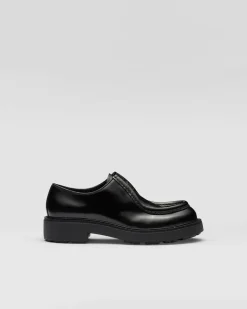 Hombre Prada ZAPATOS CON CORDONES^Zapatos Diapason Con Cordones De Piel Mate Y Cepillada