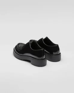 Hombre Prada ZAPATOS CON CORDONES^Zapatos Diapason Con Cordones De Piel Mate Y Cepillada