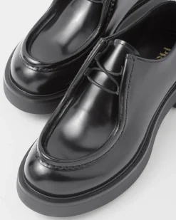 Hombre Prada ZAPATOS CON CORDONES^Zapatos Diapason Con Cordones De Piel Mate Y Cepillada
