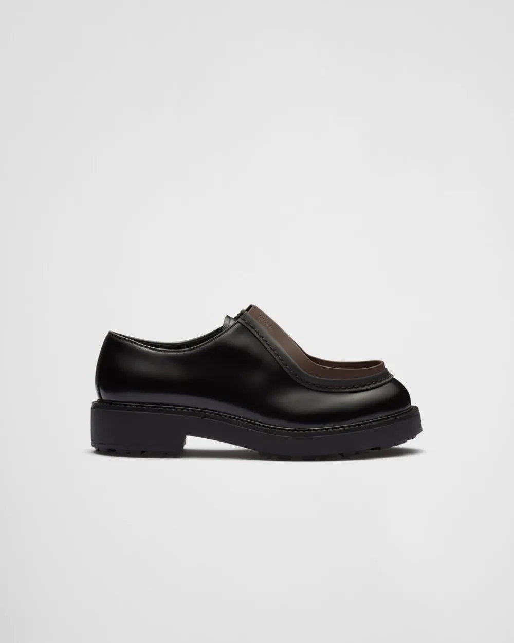 Hombre Prada ZAPATOS CON CORDONES^Zapatos Diapason Con Cordones De Piel Mate Y Cepillada