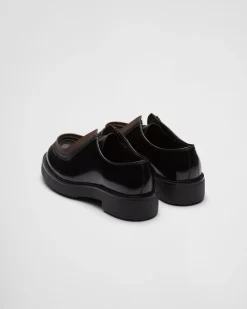 Hombre Prada ZAPATOS CON CORDONES^Zapatos Diapason Con Cordones De Piel Mate Y Cepillada