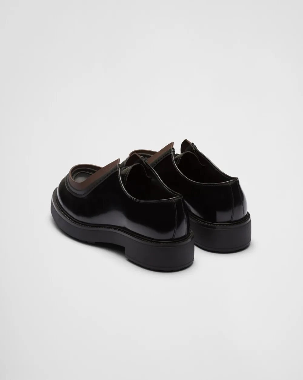 Hombre Prada ZAPATOS CON CORDONES^Zapatos Diapason Con Cordones De Piel Mate Y Cepillada
