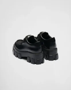 Mujer Prada ZAPATOS CON CORDONES^Zapatos Monolith De Piel Cepillada Y Cordones